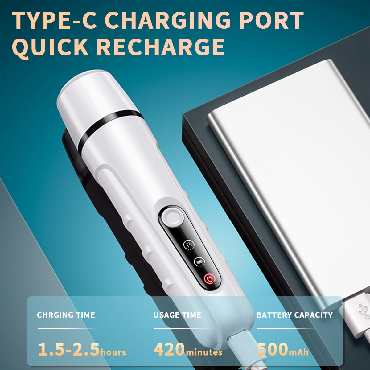 Rechargeable LED Pet Nail Grinder