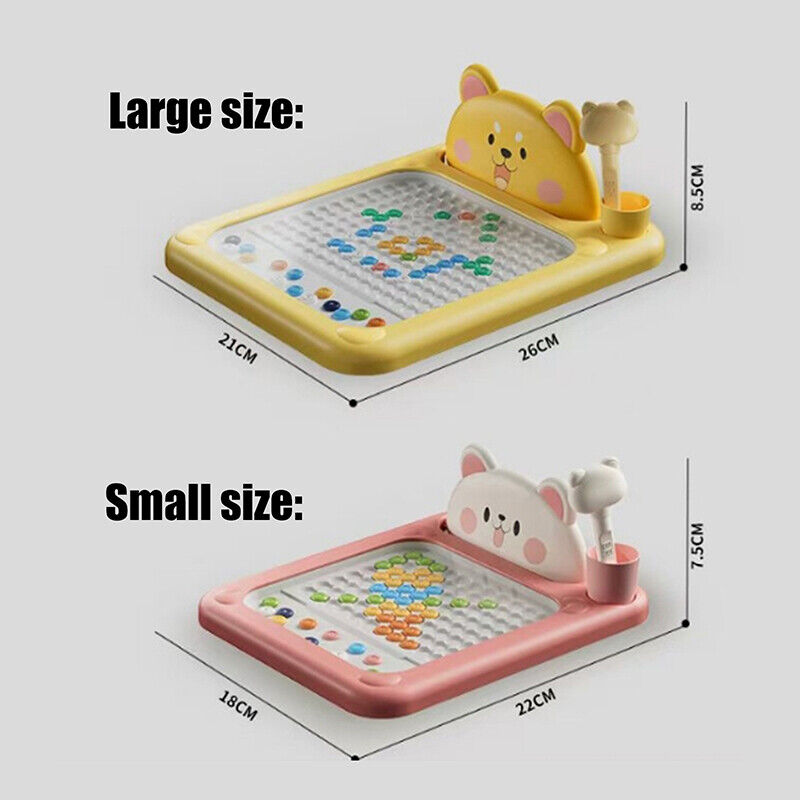 Cartoon Magnetic Drawing Board – Shiba & Bear Dot Art Toy for Kids