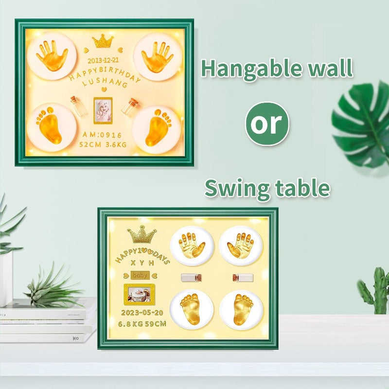 Baby Handprint & Footprint Keepsake Frame