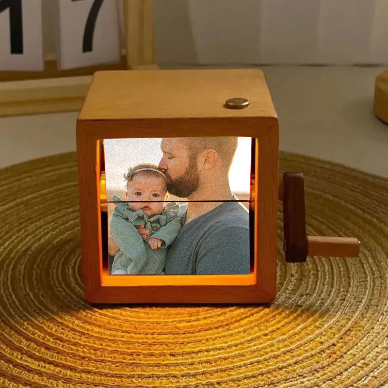 Hand Crank Flipbook Box for Dad – Personalized and Unique Gift