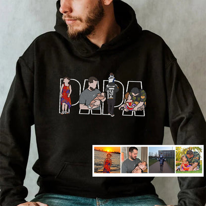 Custom Family Embroidered Sweatshirt – A Unique and Heartwarming Gift for Papa, Dad or Mama