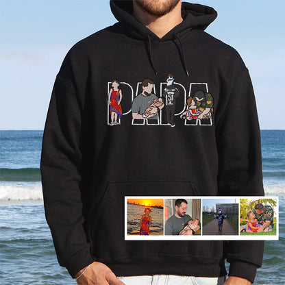 Custom Family Embroidered Sweatshirt – A Unique and Heartwarming Gift for Papa, Dad or Mama