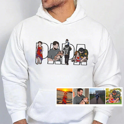 Custom Family Embroidered Sweatshirt – A Unique and Heartwarming Gift for Papa, Dad or Mama