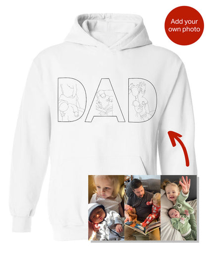 Dad's Love Lasts Forever - Personalized Embroidered Sweatshirt For Father's Day
