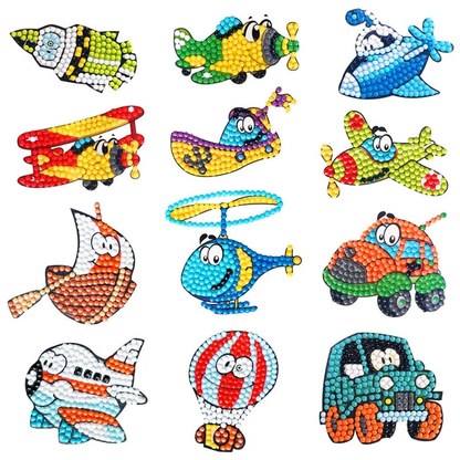 DIY children's free stick cartoon diamond painting