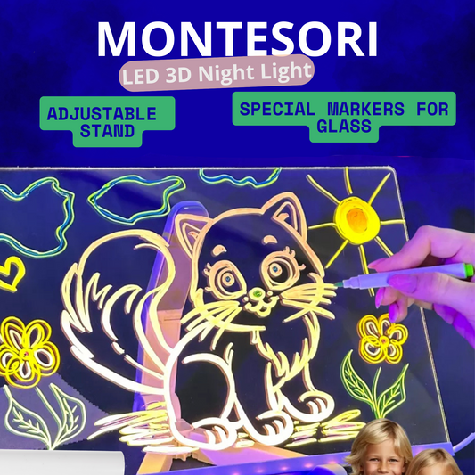 Montessori LED 3D Night Light