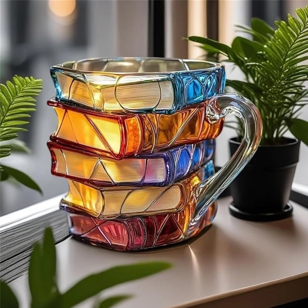 Ceramic Innovative 3D Painting Book Mug