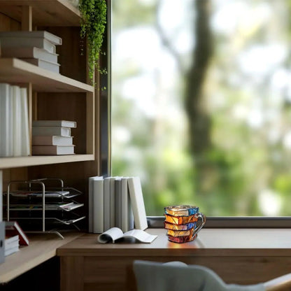 Ceramic Innovative 3D Painting Book Mug