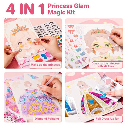Princess DIY Sticker & Makeup Activity Book – Creative Fun for Kids