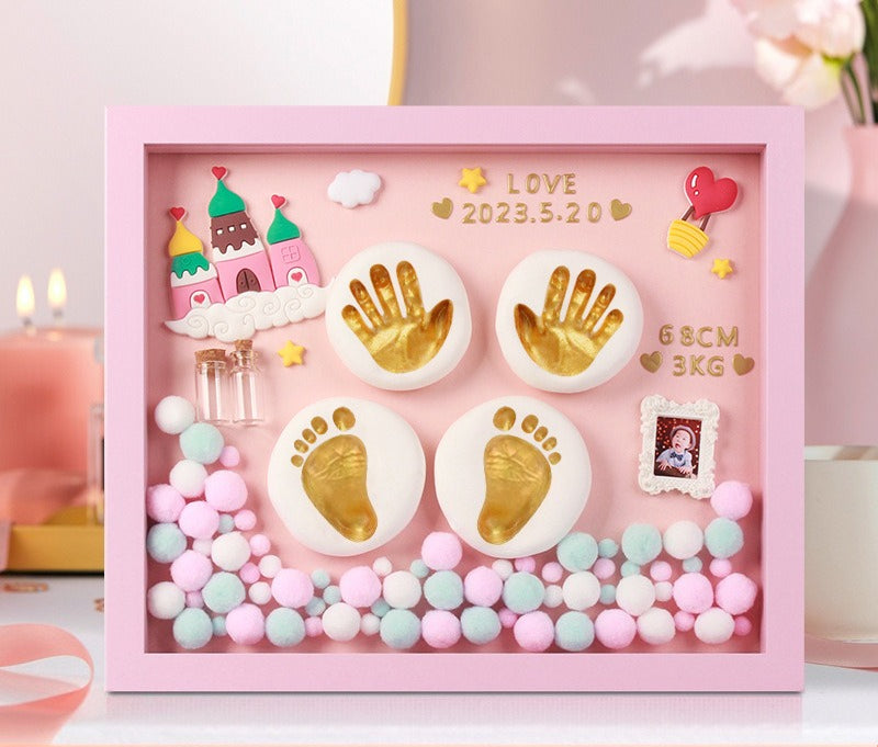 Baby Handprint & Footprint Keepsake Frame