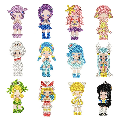 DIY children's free stick cartoon diamond painting