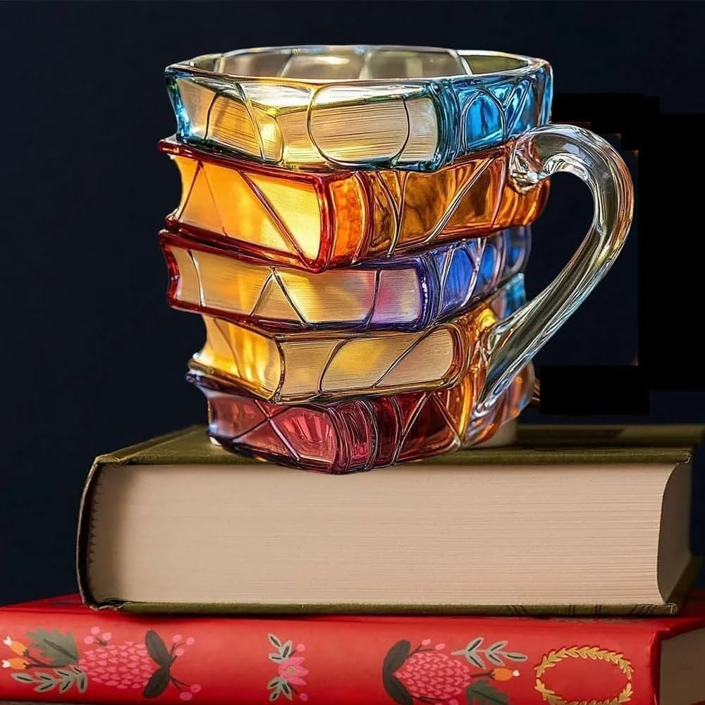 Ceramic Innovative 3D Painting Book Mug