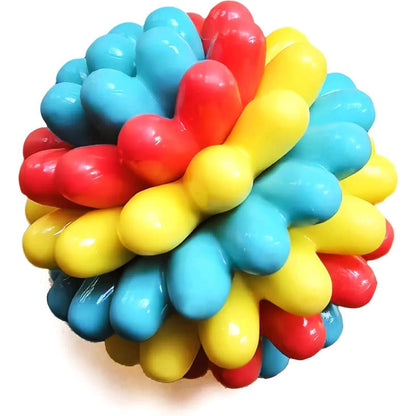 Heavy-Duty Spiky Chew Ball – Dental-Friendly Toy for Medium & Large Dogs