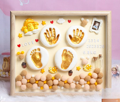 Baby Handprint & Footprint Keepsake Frame