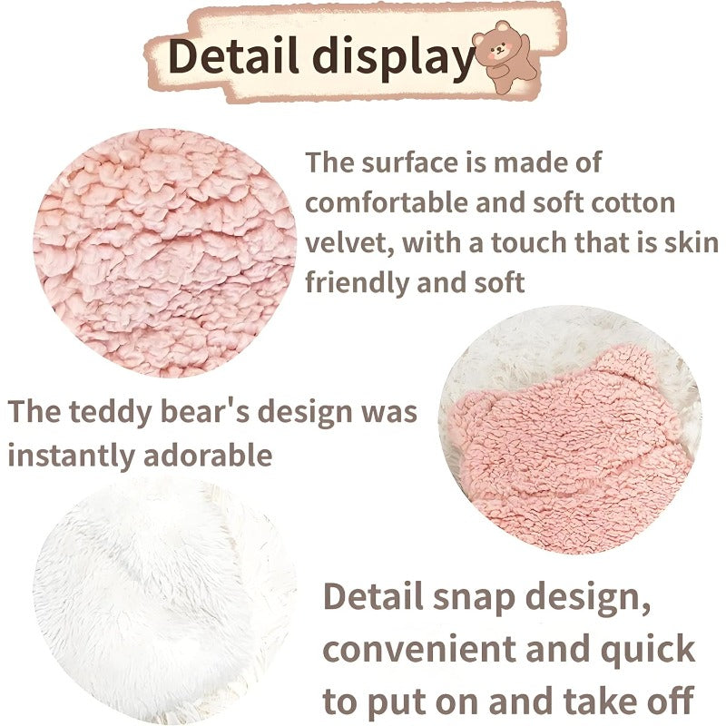 Bear-Ear Pet Cloak Blanket