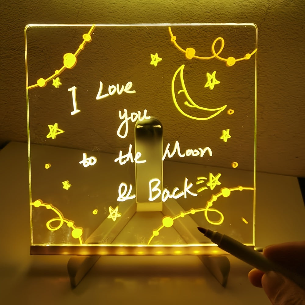GlowNote LED Message Board with Colorful Neon Light