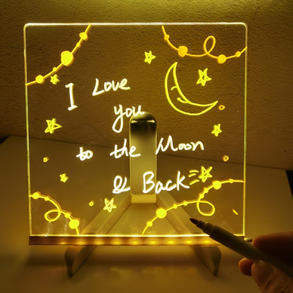 GlowNote LED Message Board with Colorful Neon Light