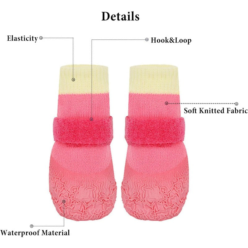 Waterproof Knit Dog Booties