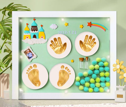 Baby Handprint & Footprint Keepsake Frame