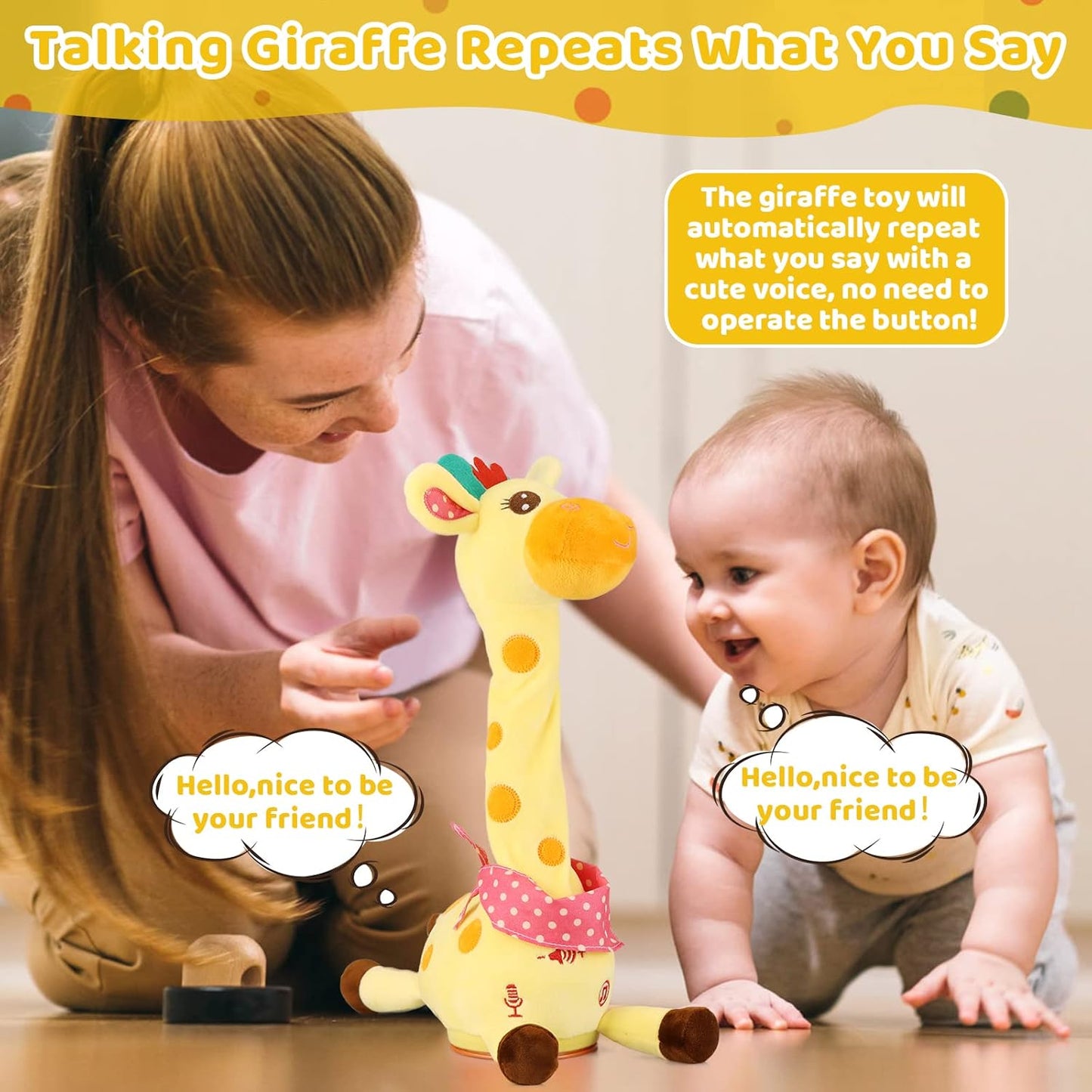 Groovy Singing & Dancing Giraffe Plush – Talking & Singing Giraffe