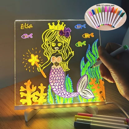 GlowNote LED Message Board with Colorful Neon Light