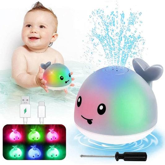 Rechargeable Whale Light-Up Bath Toy