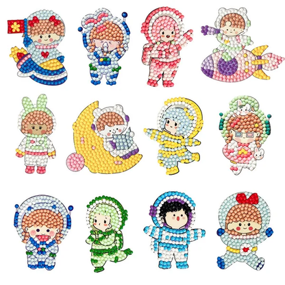 DIY children's free stick cartoon diamond painting