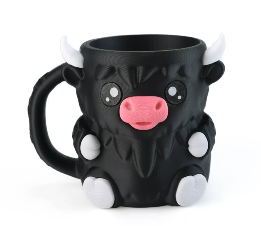 Highland Cow Ice Cream Mug Holder