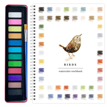 Floral Watercolor Workbook