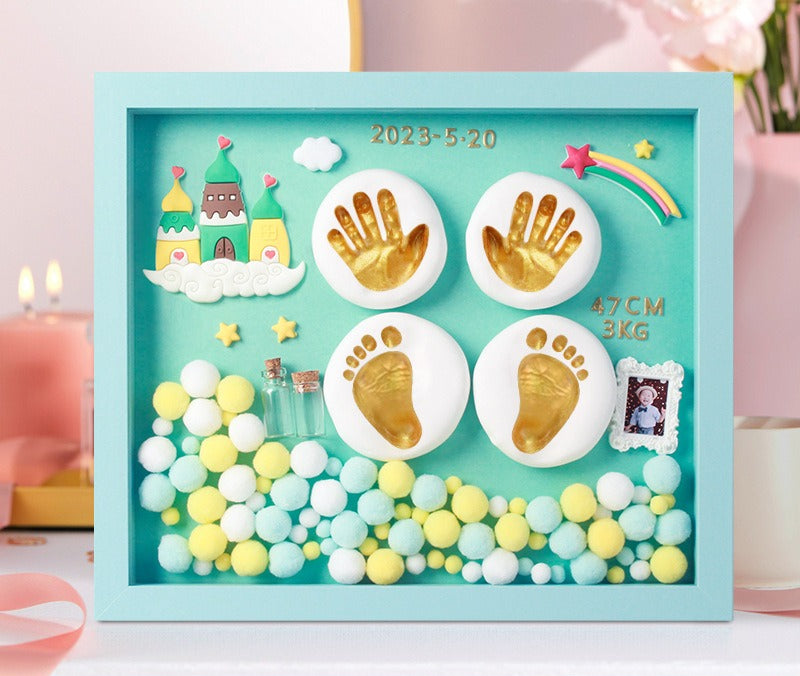 Baby Handprint & Footprint Keepsake Frame