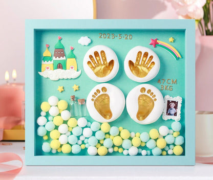 Baby Handprint & Footprint Keepsake Frame