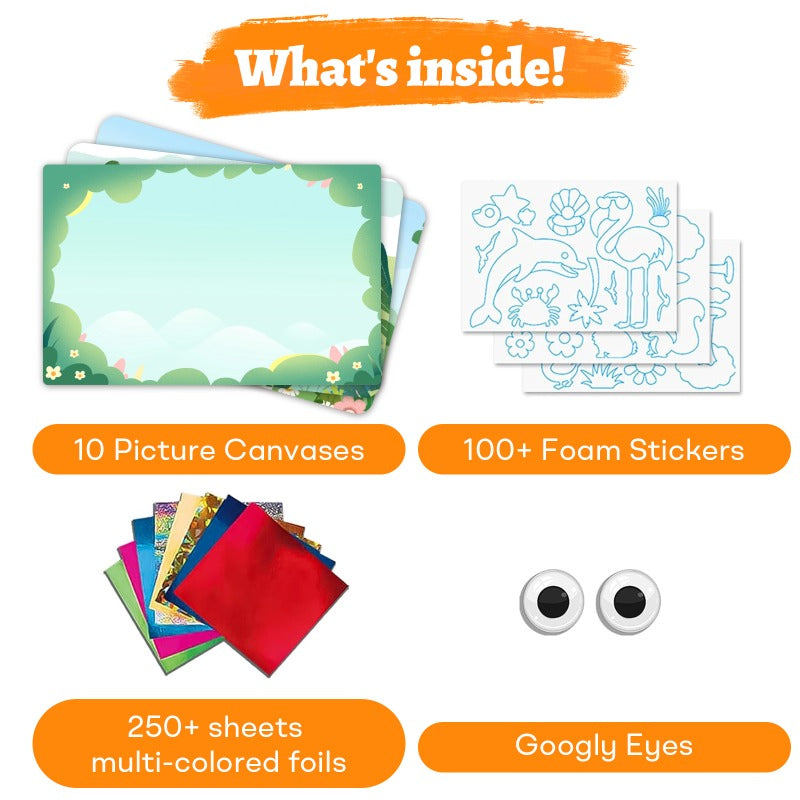 YoPoll Foil Art Craft Kits for Kids