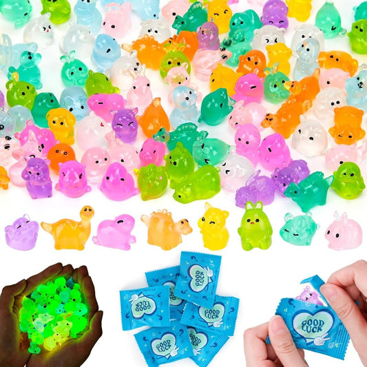 Glow-in-the-Dark Mini Animal Figures