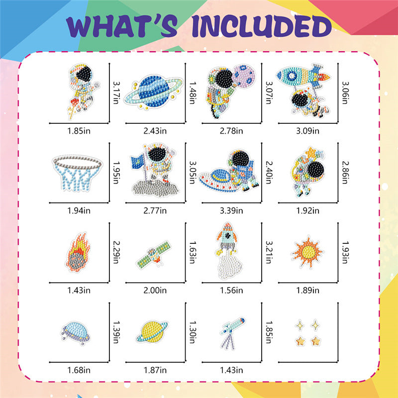 DIY children's free stick cartoon diamond painting