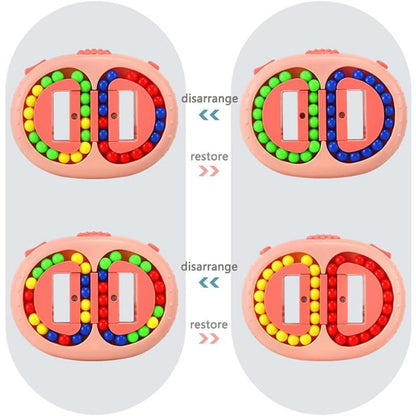Rotating Magic Bean Puzzle & Fidget Toy – Dual-Sided Logic Game