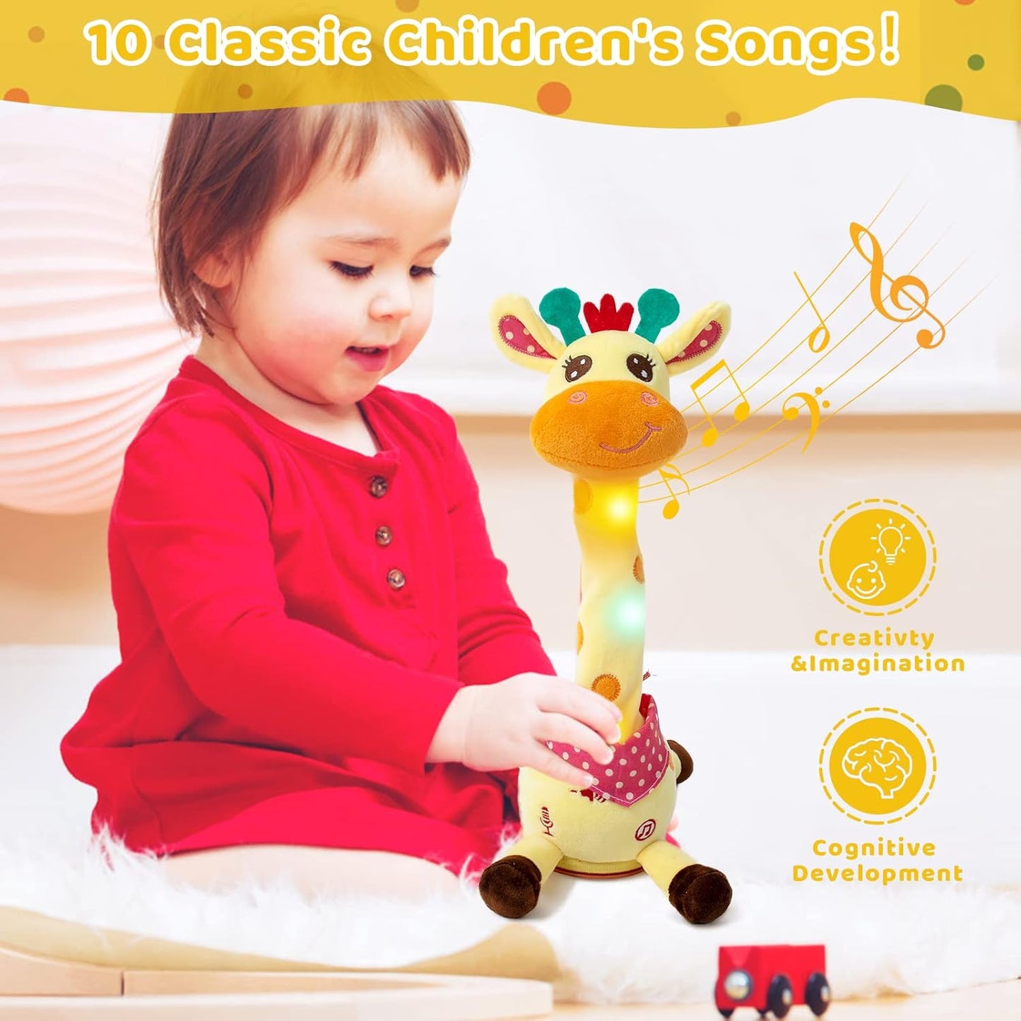 Groovy Singing & Dancing Giraffe Plush – Talking & Singing Giraffe