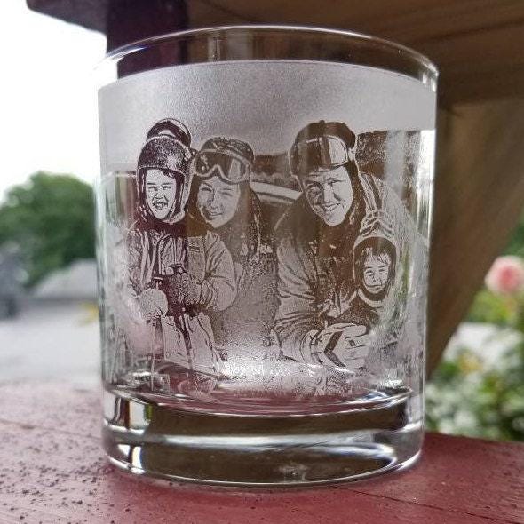 Custom Engraved Glass | Family portrait, Personalized gift
