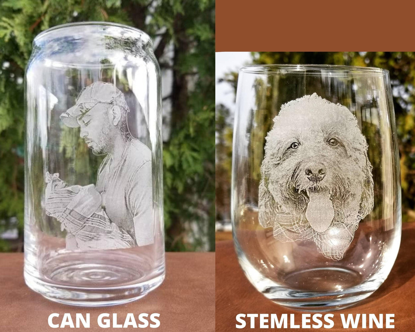 Custom Engraved Glass | Family portrait, Personalized gift