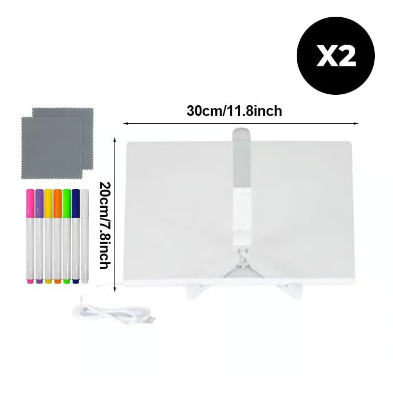 GlowNote LED Message Board with Colorful Neon Light