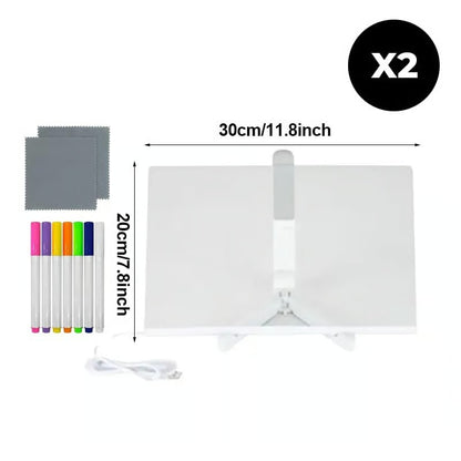 GlowNote LED Message Board with Colorful Neon Light