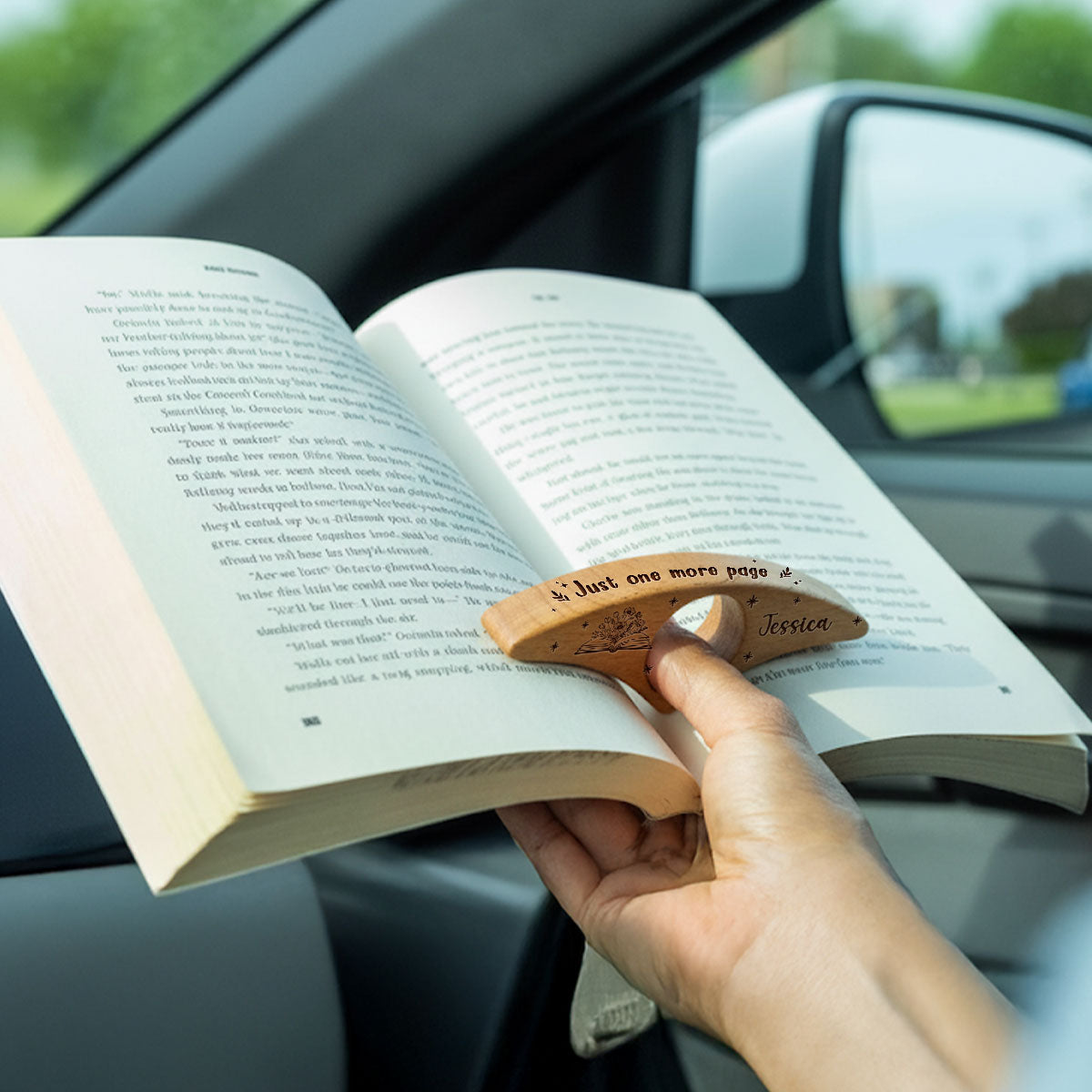 Just One More Page - Personalized Custom Book Page Holder