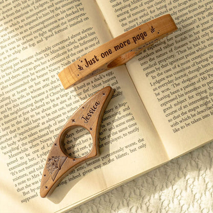 Just One More Page - Personalized Custom Book Page Holder